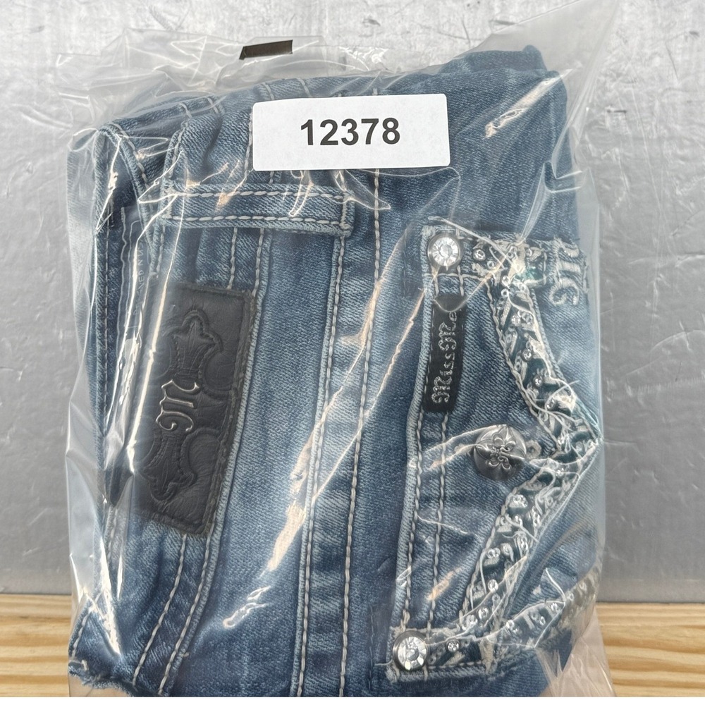 Miss Me Chloe Boot Jeans Womens 29 Medium Wash Sequin Embroidered M3273B MS59 - Picture 14 of 14